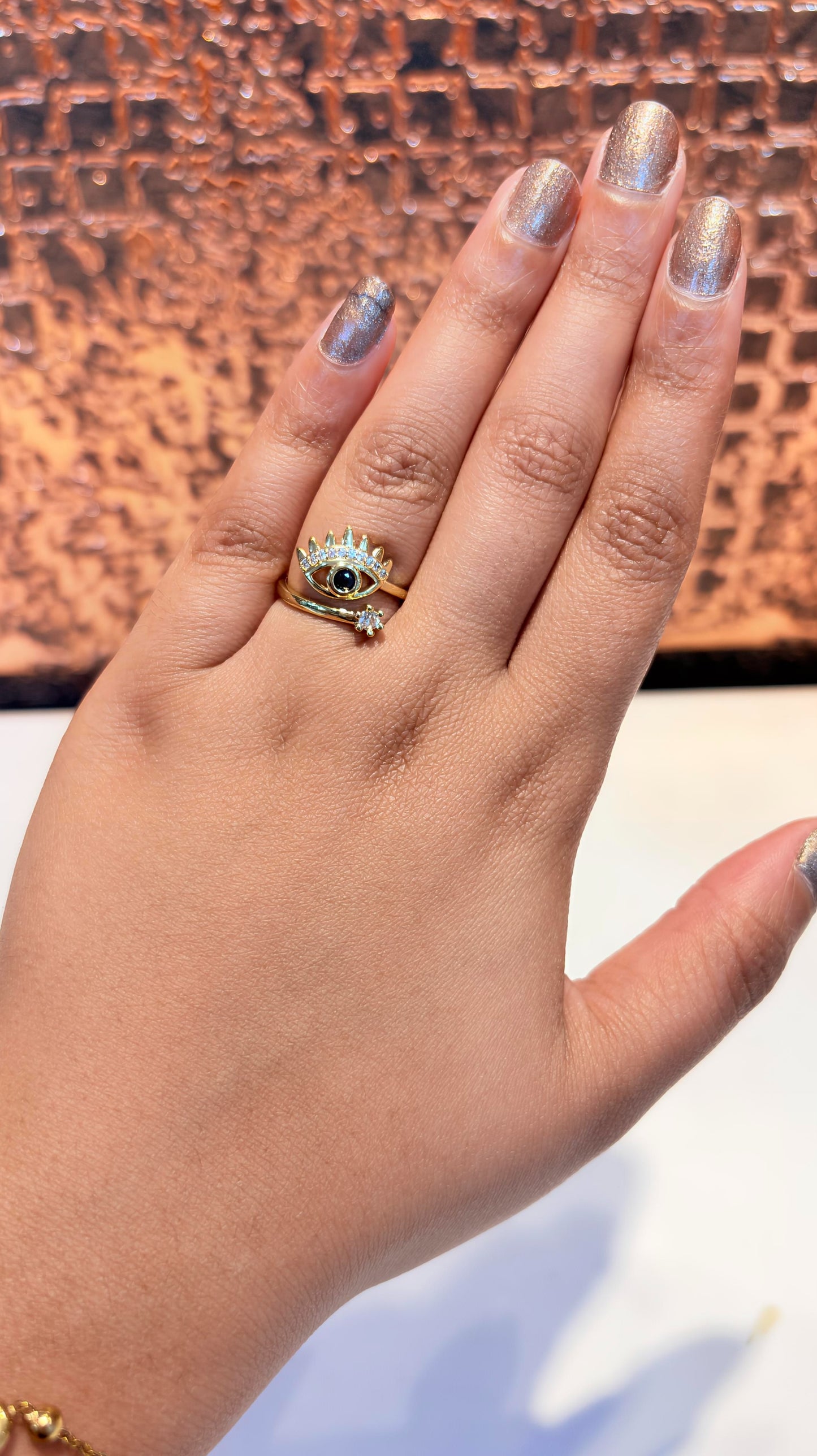 3 evil-eye rings