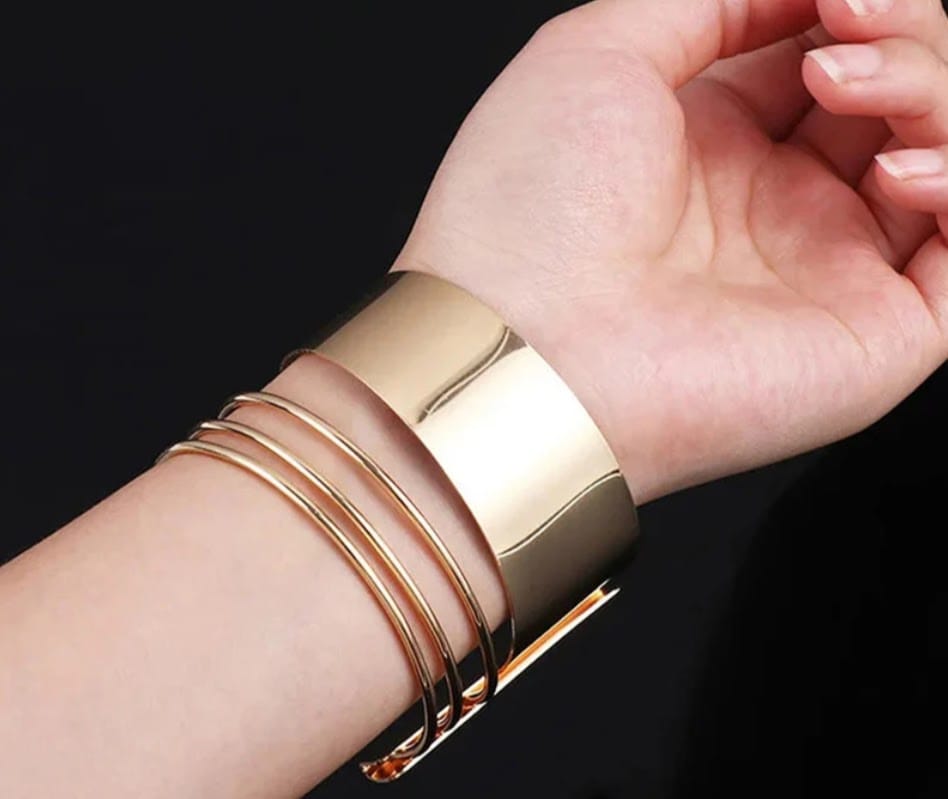 Bangle-style cuff bracelet
