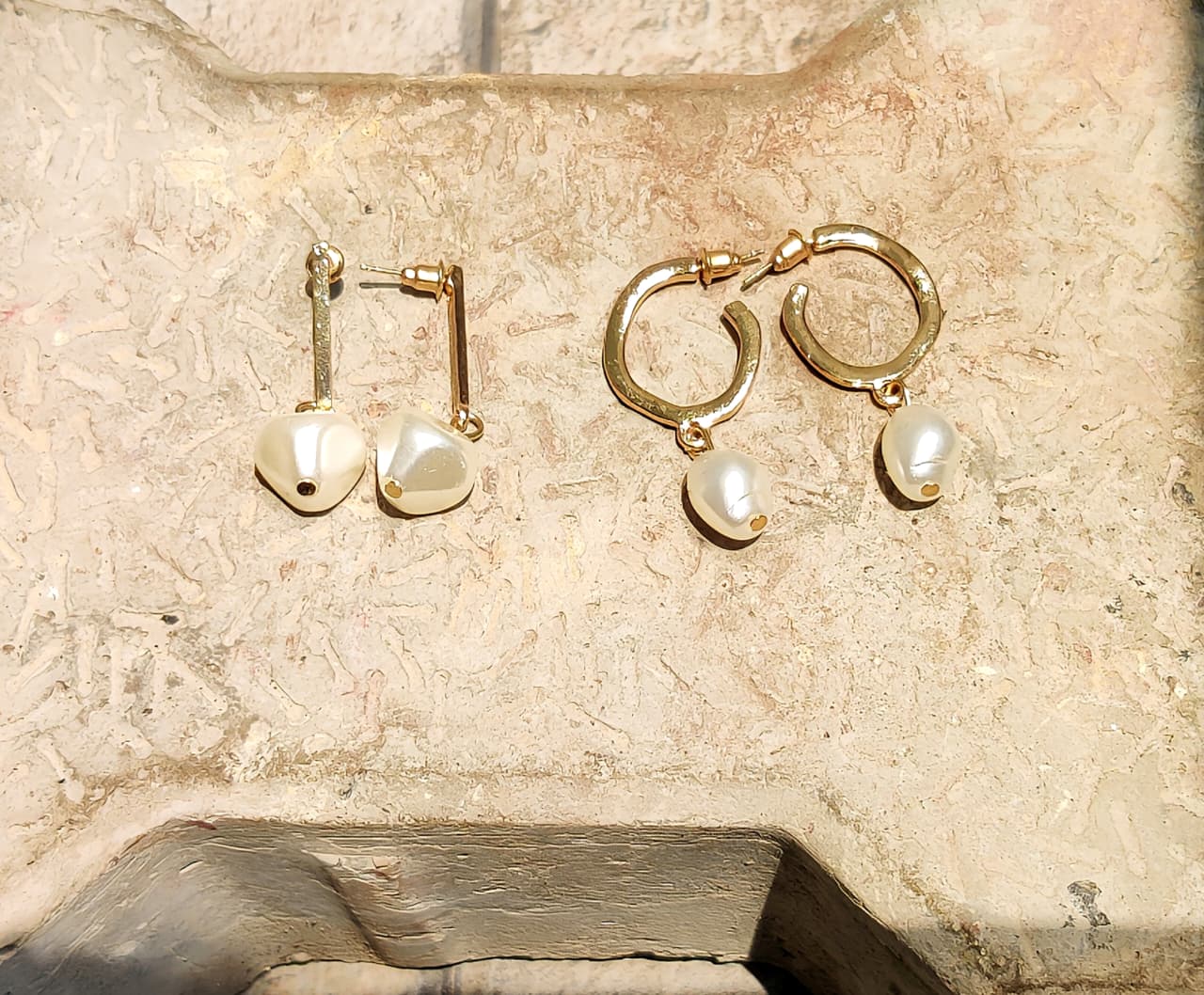 Set of 3 dainty earrings