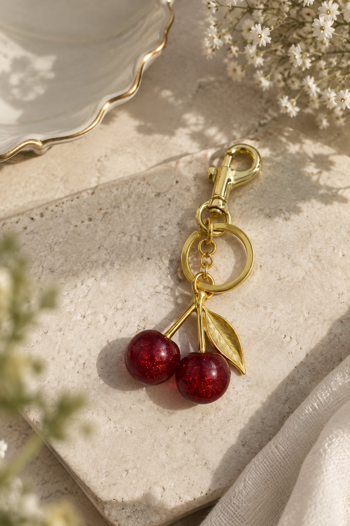 Cherry Bag Charm