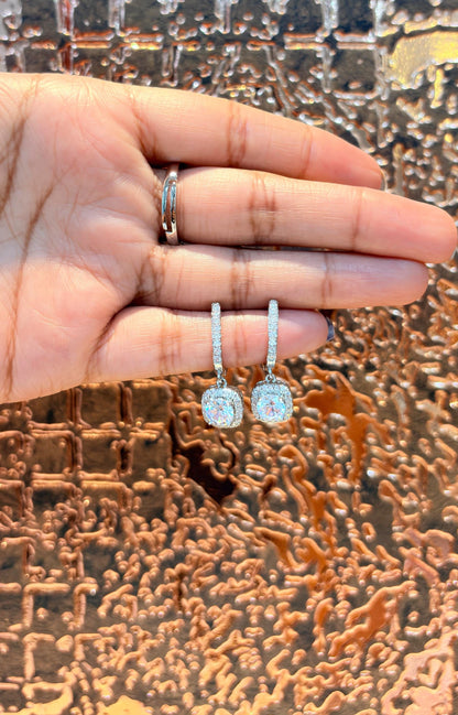 Drop charm hoop