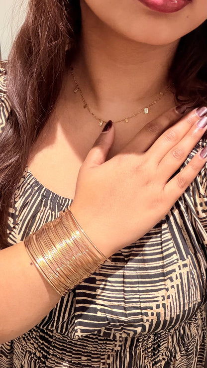 Bangle-style cuff bracelet
