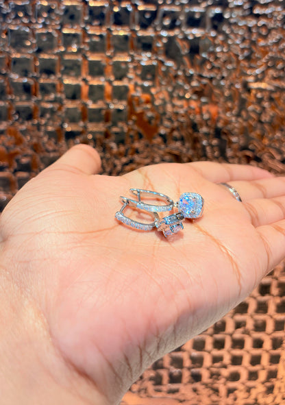 Drop charm hoop