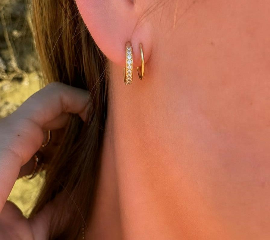 Spiral cuff hoops