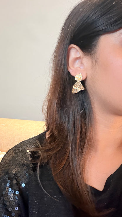 White Studs & Drop earrings set of 6