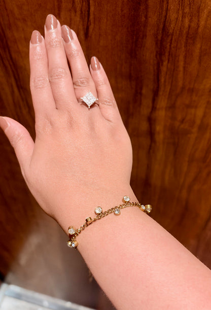 White crystal bracelet