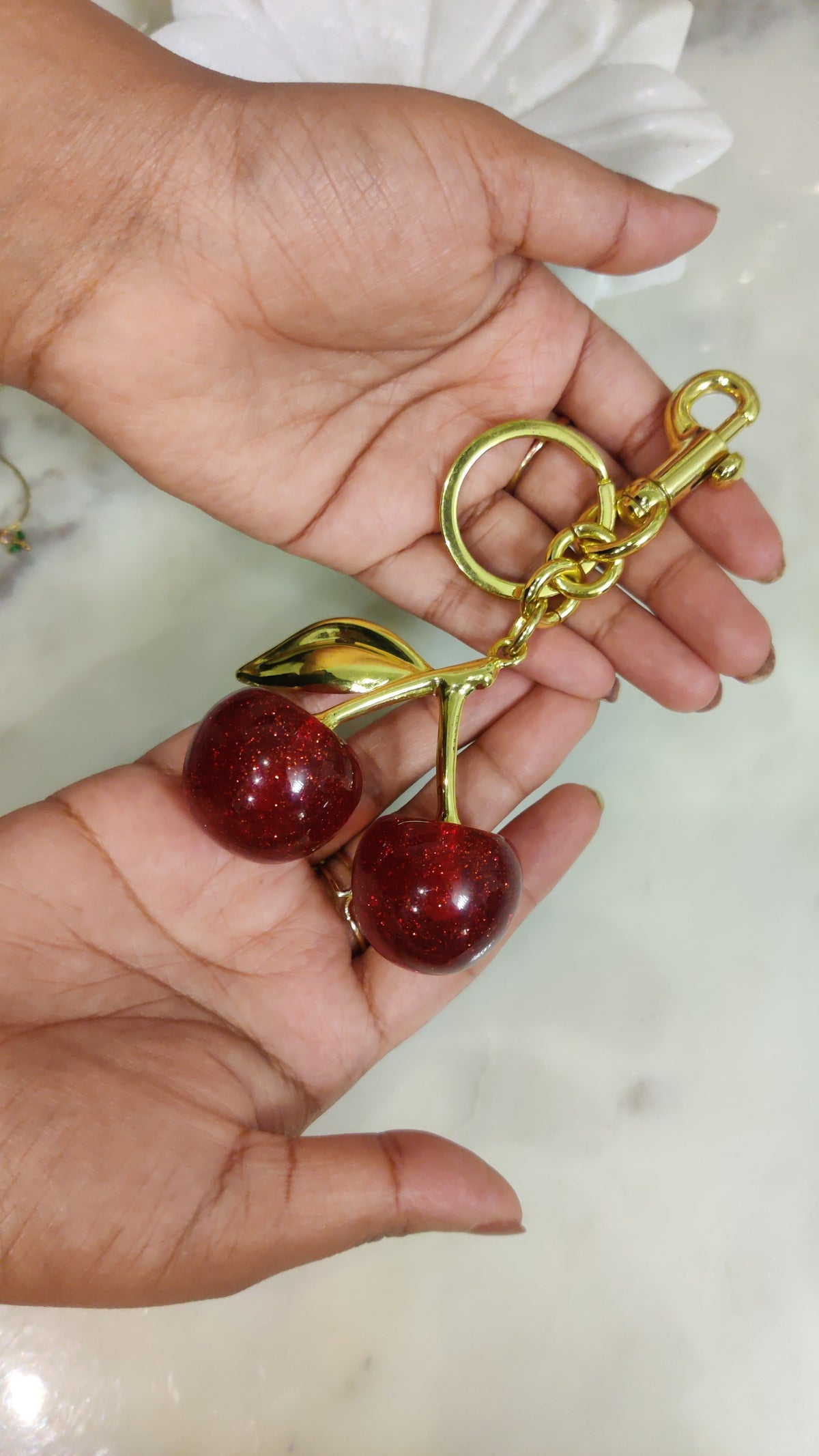 Cherry Bag Charm