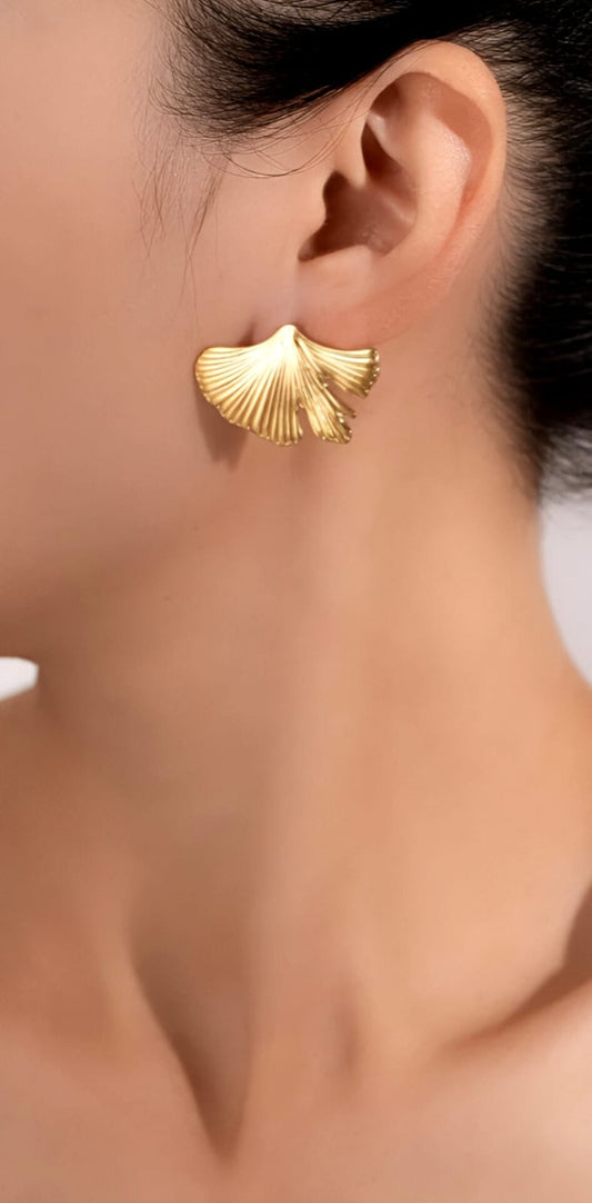 Golden Leaf earrings