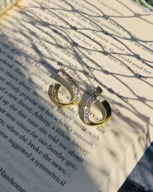 Geometric Diamond Earrings