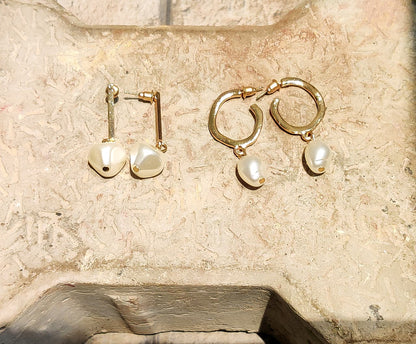 Set of 3 dainty earrings