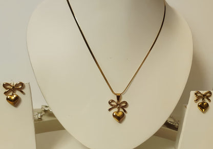 Set of bows & hearts