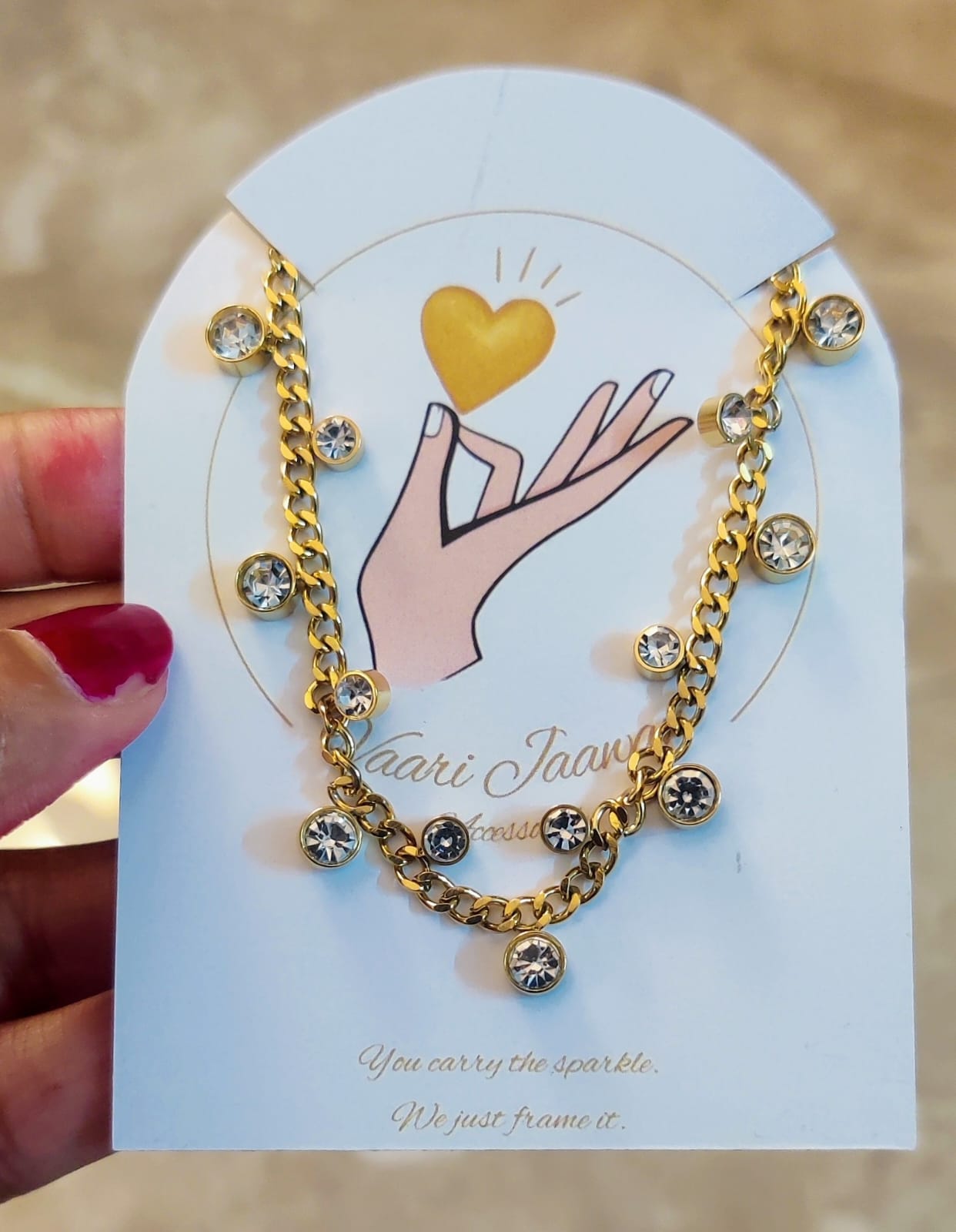 White crystal bracelet