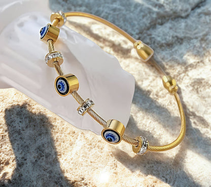 Evil Eye bangle-cuff