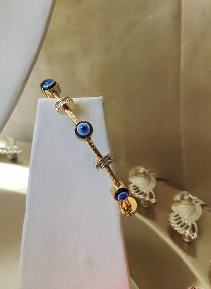 Evil Eye bangle-cuff