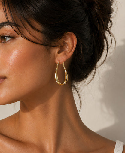 Teardrop hoops
