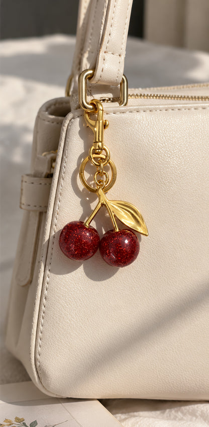 Cherry Bag Charm